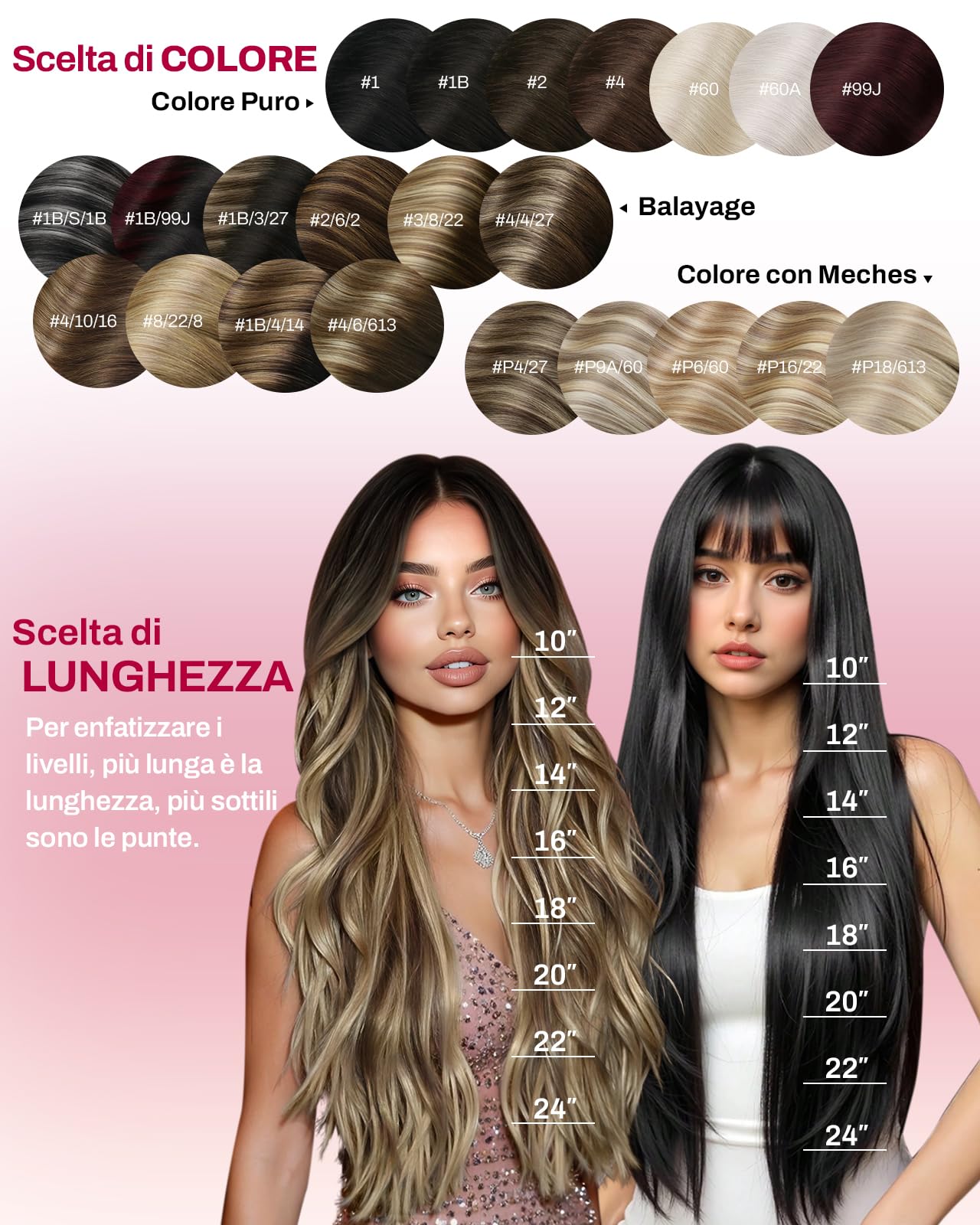 Moresoo Extension Capelli Veri Clip Balayage Remy Extension Clip Capelli Veri Lisci Marrone a Marrone Chiaro con Biondo Medio #3/8/22 45 cm 120g 7 Pezzi