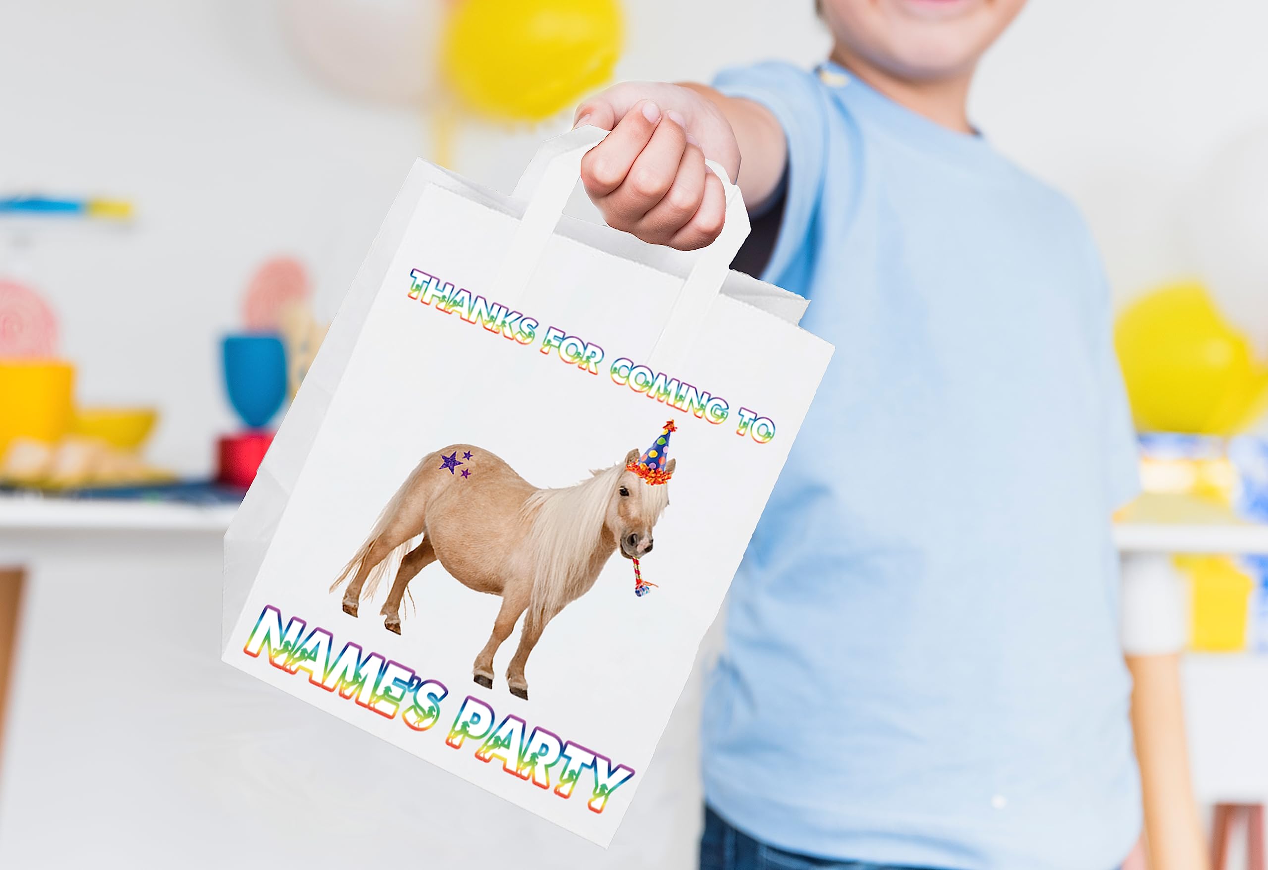 Colarr 20 Pcs Horse Party Favor Bags Horse Bags With - View #6