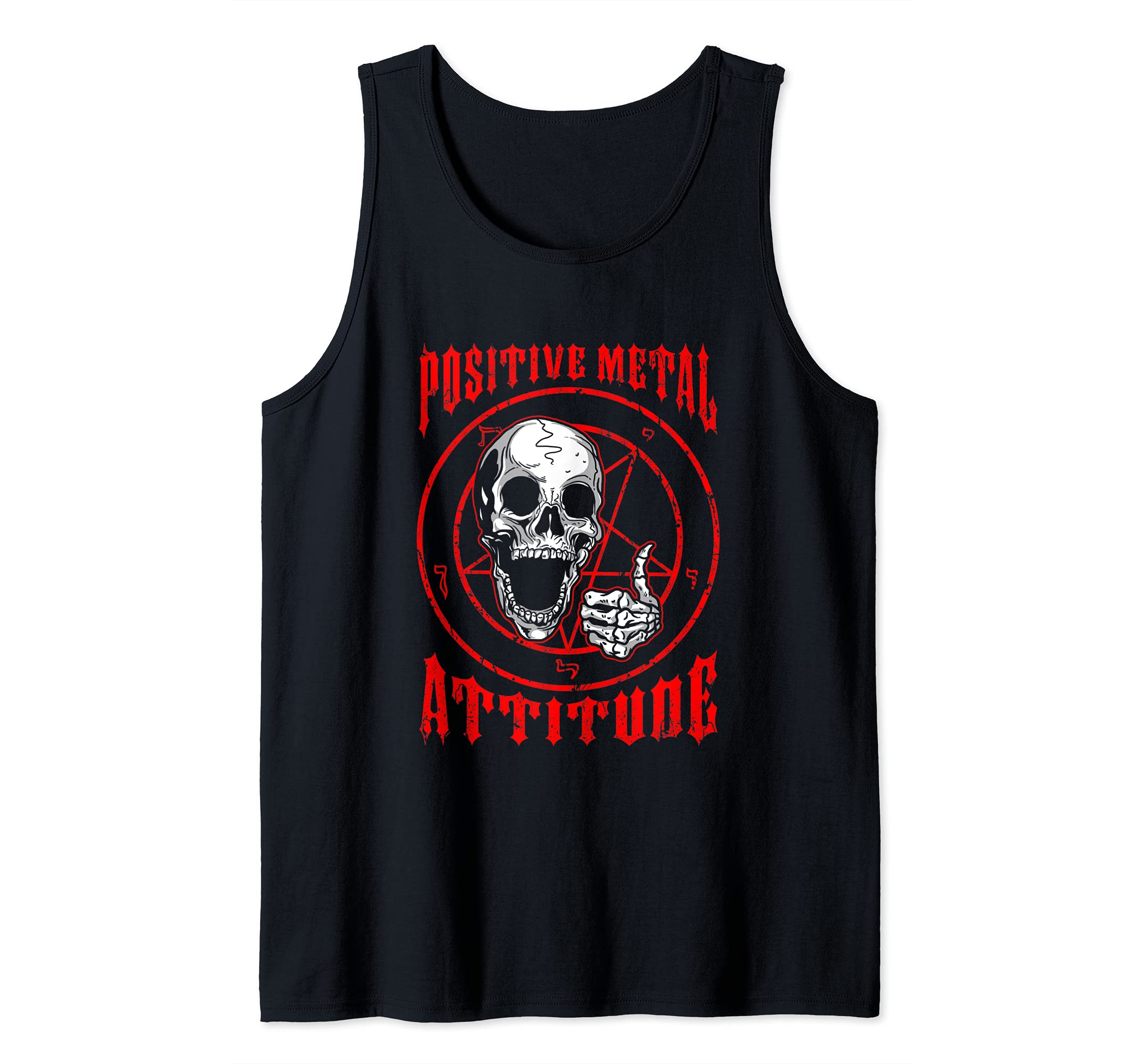 Ironic Death Metal DesignsPositive Metal Attitude - Ironic Death Metal Tank Top
