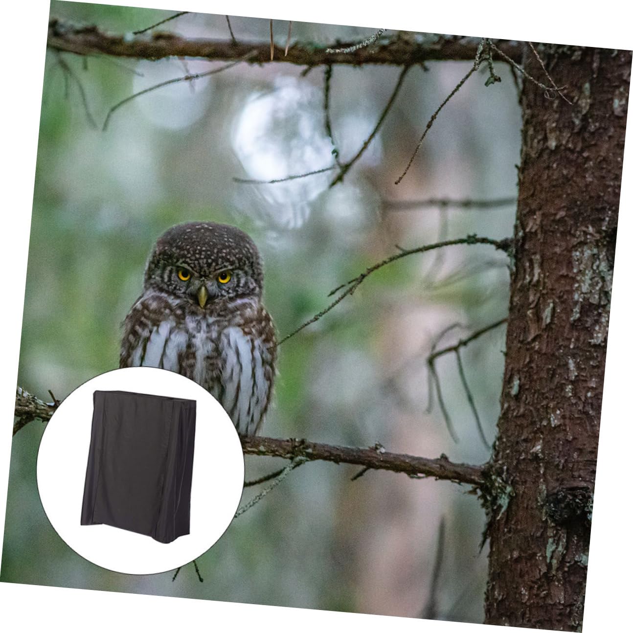 jojofuny Vogelkäfigabdeckung Elegante Abdeckung Staubdicht aus Schwarzem Stoff und Leicht zu Reinigen für Papageienkäfige im Innen und Außenbereich