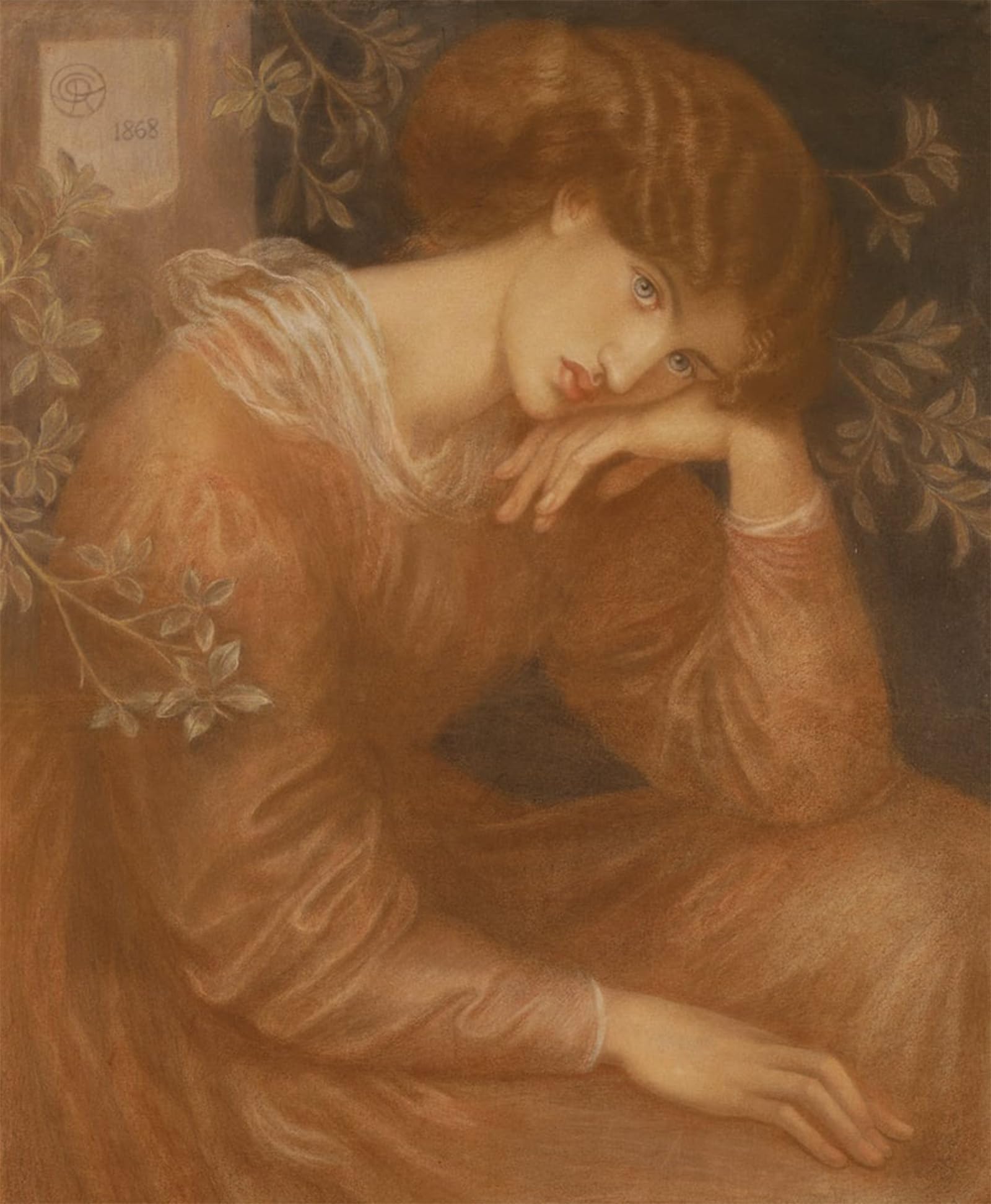 POSTERIIk Famous Animal Posters Vintage Picture Reverie by Dante Gabriel Charles Rossetti Modern Wall Decor for Home Decor 60x90cm