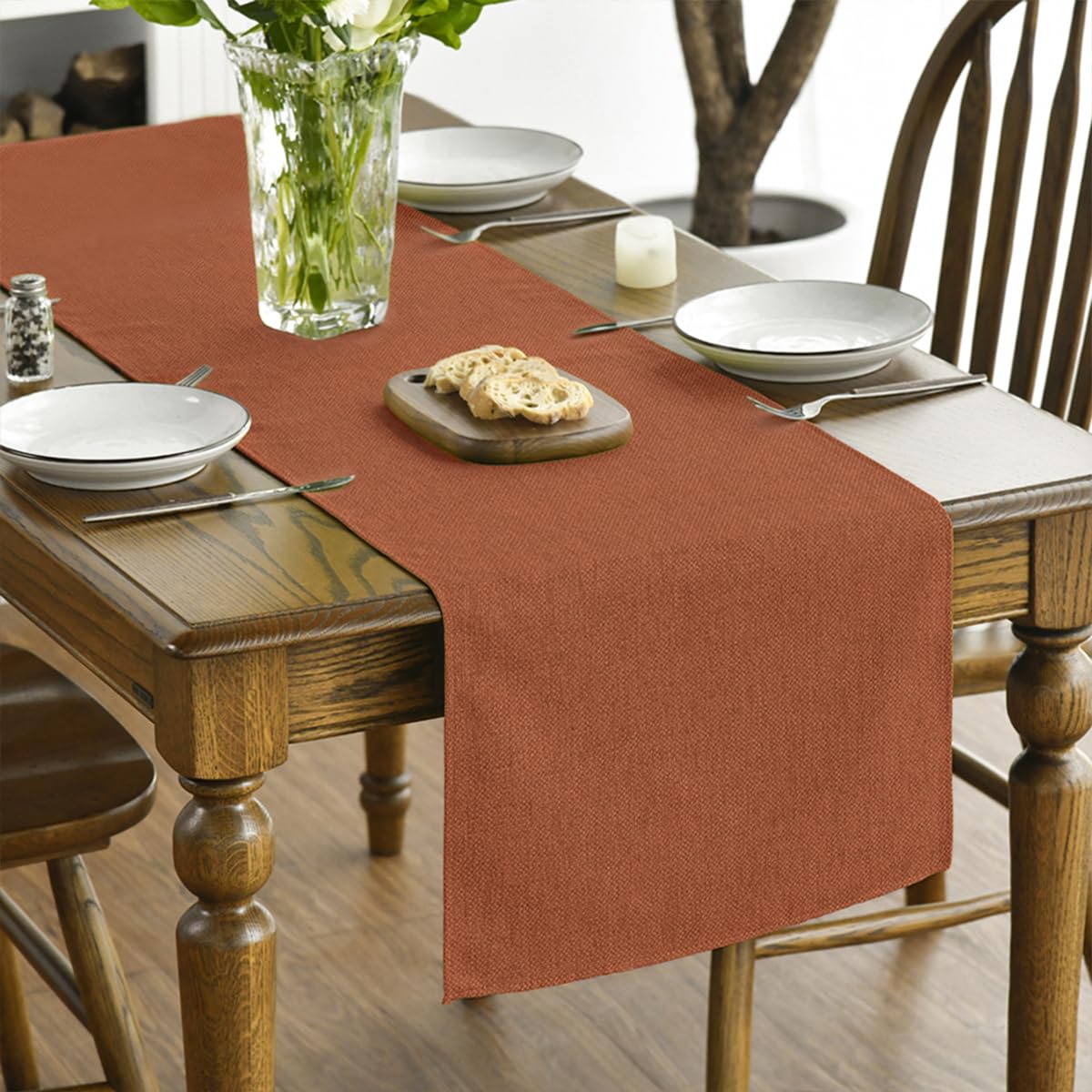 Artoid Mode Rusty Orange Autumn Table Runner - Image 2
