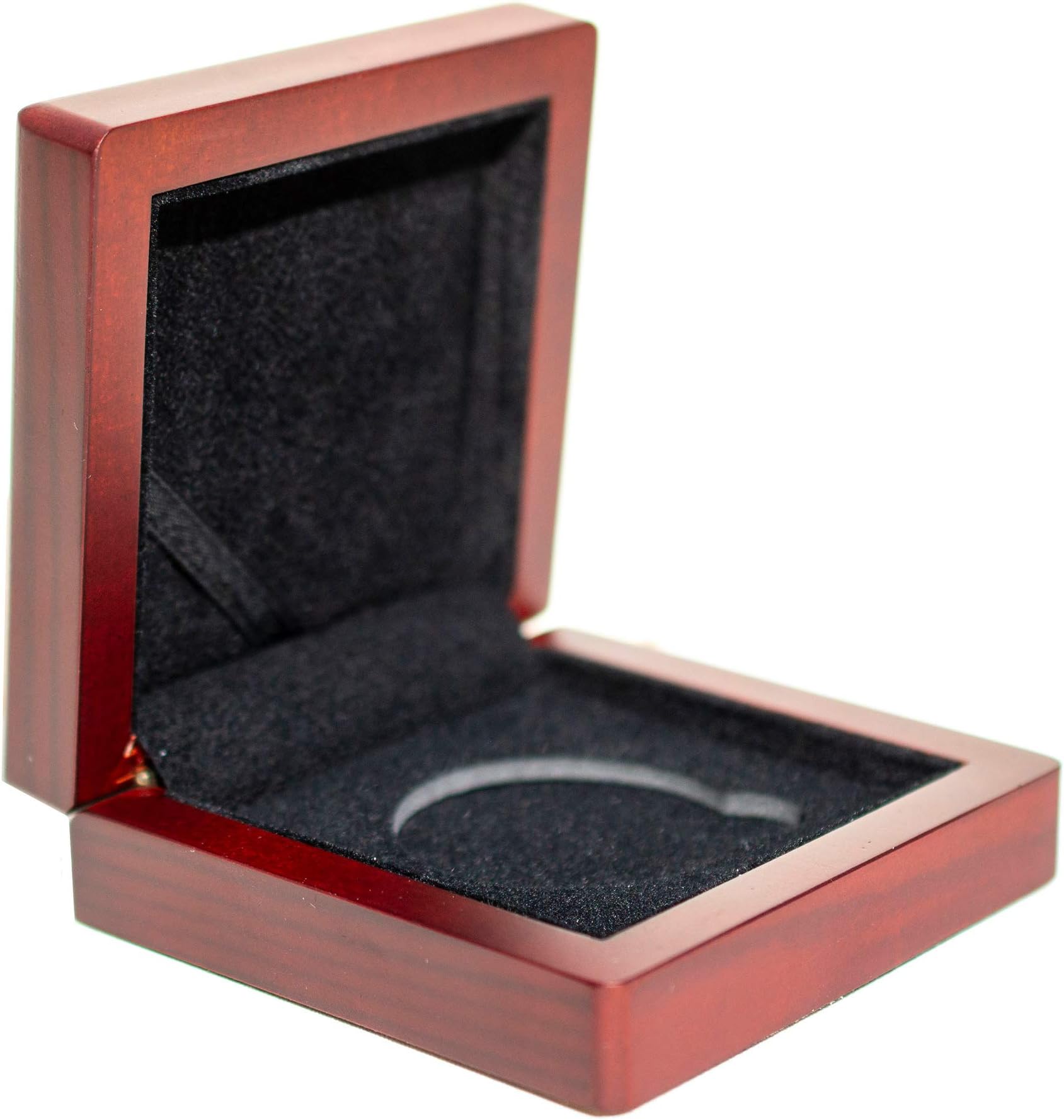 Symbol Arts - Display Case for Coins/Medals - Cherry Wood - Fits 1.75 Inch Coins/Medals