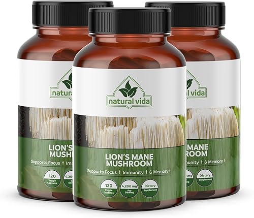 Miniatura 4 de Extracto de hongo melena de león - 120 cápsulas vegetarianas - 4,200 mg - Suplemento sin OMG