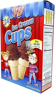 Joy Cone 24-Count ICE CREAM CUPS 3.5oz (2 Pack)