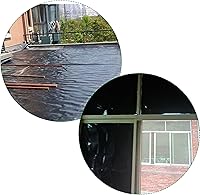 Vista 5 de (R) Rollo de láminas de plástico negro para granja, barrera de vapor de polietileno resistente, 4 mil 3 pies x 100 pies