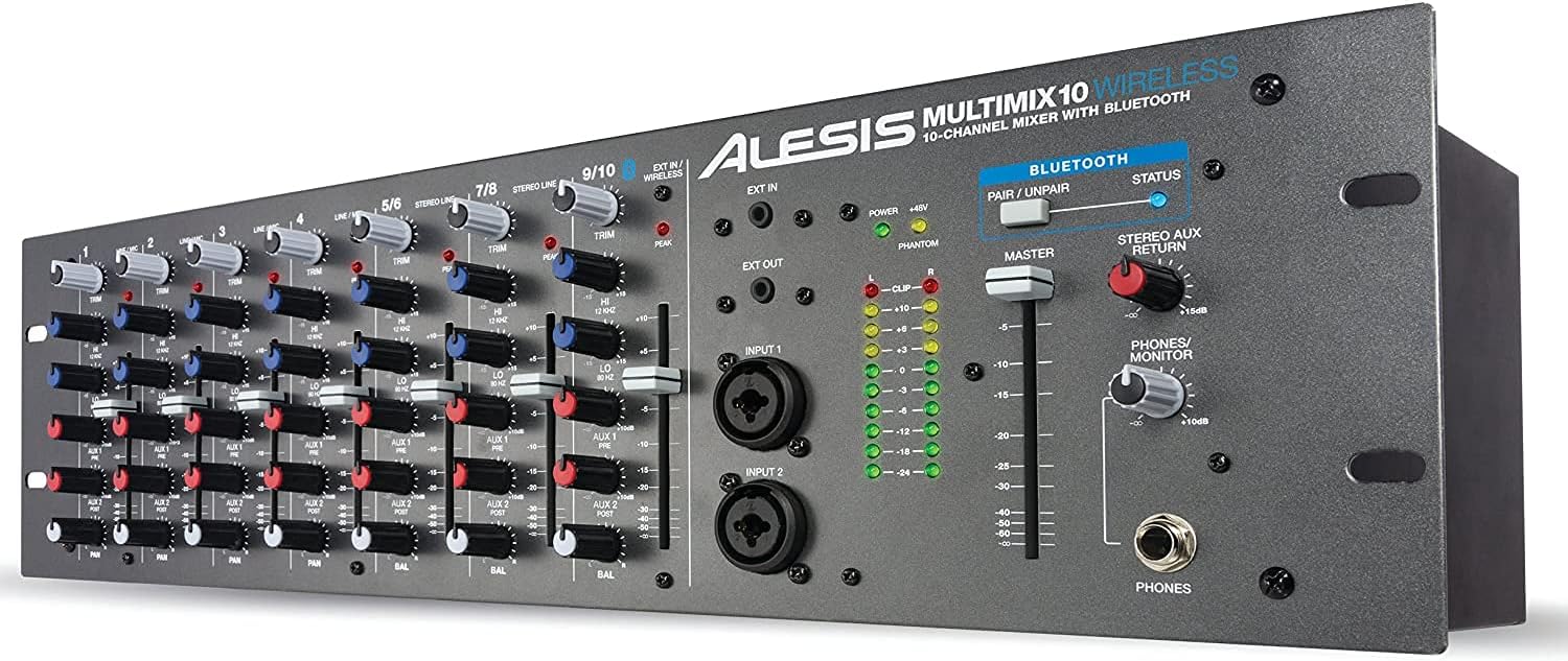 MULTIMIX10WIRELE 10-Channel Mixer with Integrated Bluetooth Wireless Capability