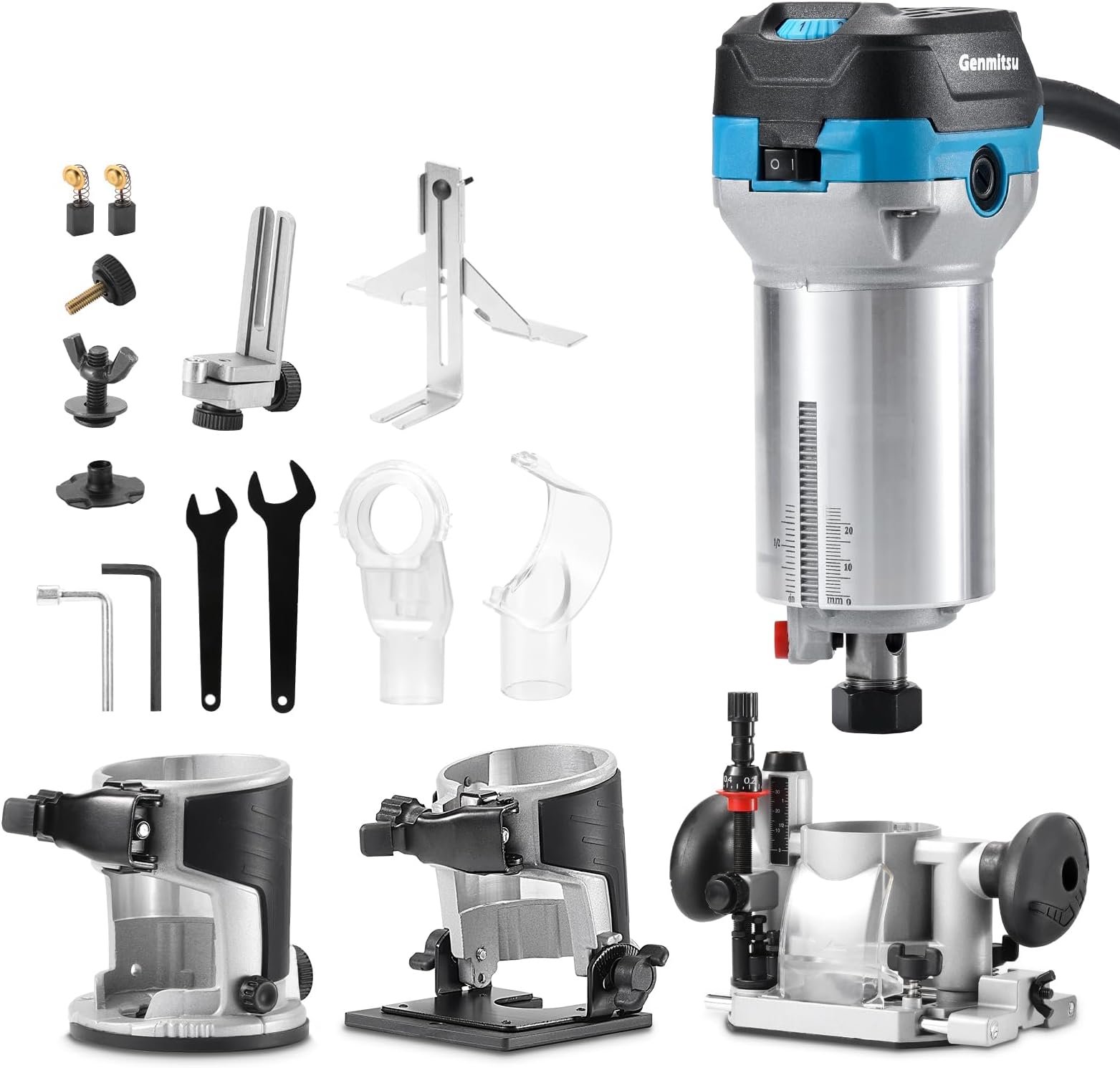 Genmitsu 1.25 HP Palm Trimmer Router Kit, Compact Router Wood Tool With ...