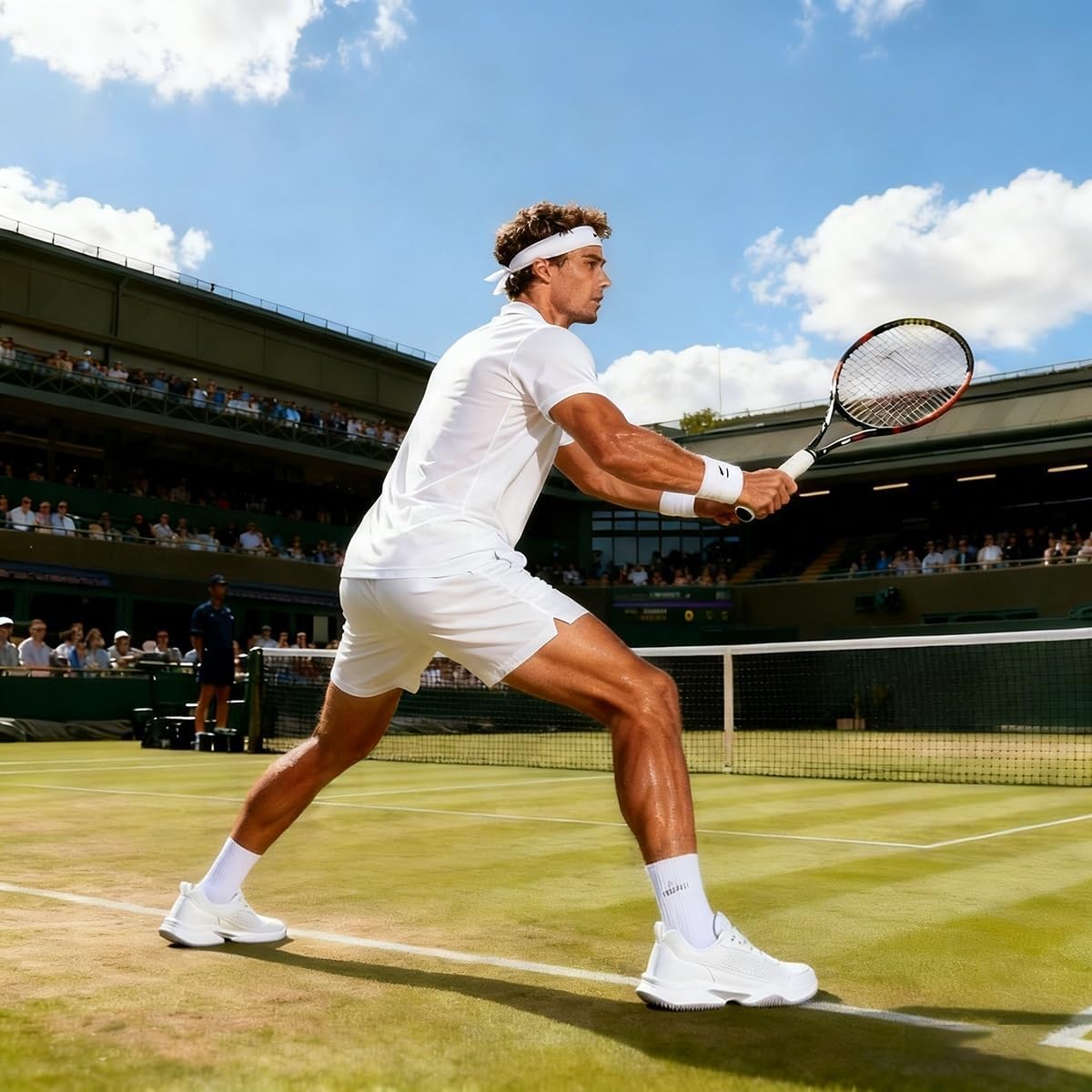 Men's Tennis Shoes, Lightweight Breathable Non-Slip Athletic Sneakers for Men & Women Playing Pickleball Table Tennis & Badminton - Image 2