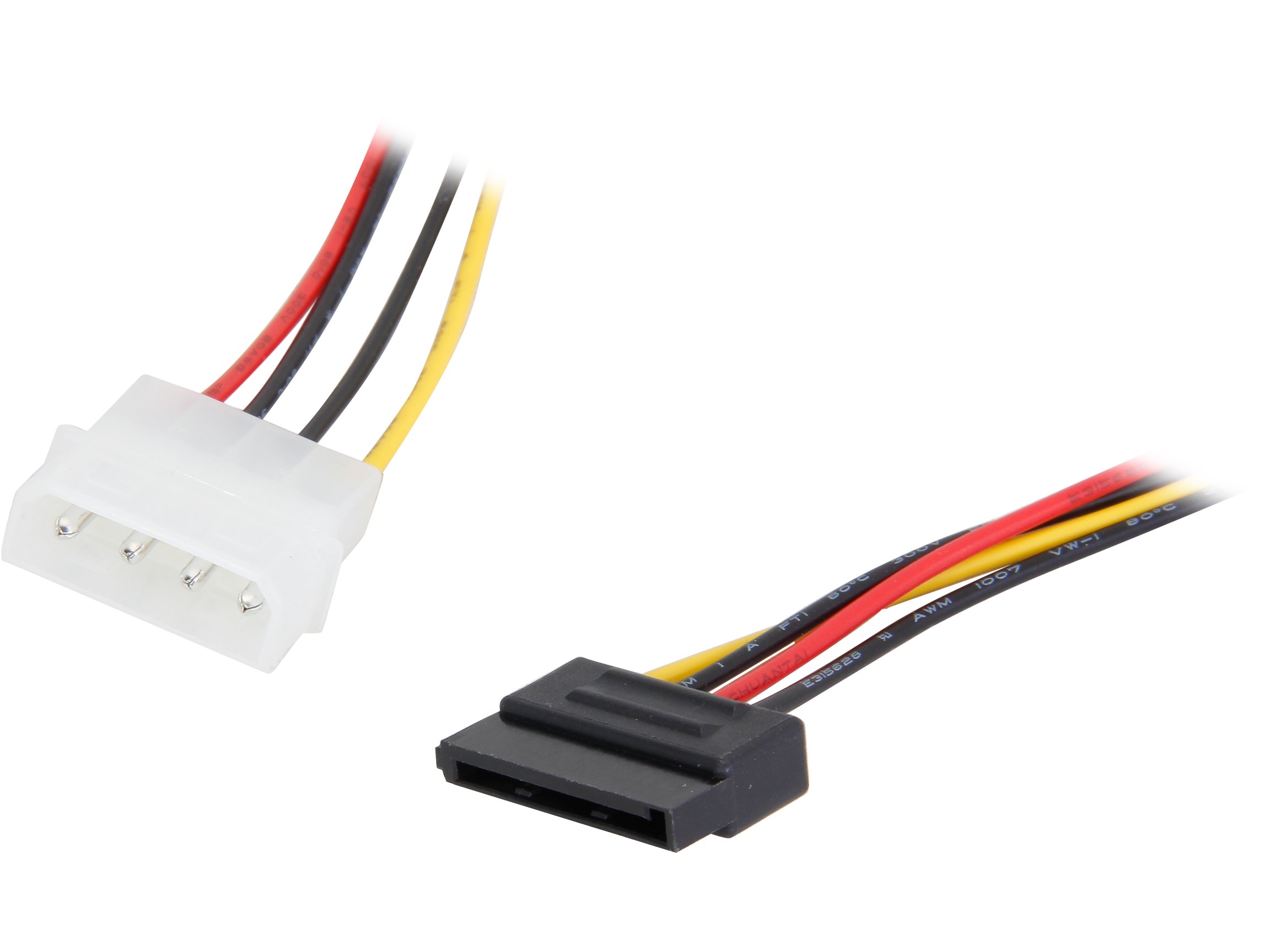 Nippon Labs SATA-15PF3-4PM-1.5 18-Inch 4 Pin Mole x Male to (3) 15 Pin Sata ll Female Power Cable