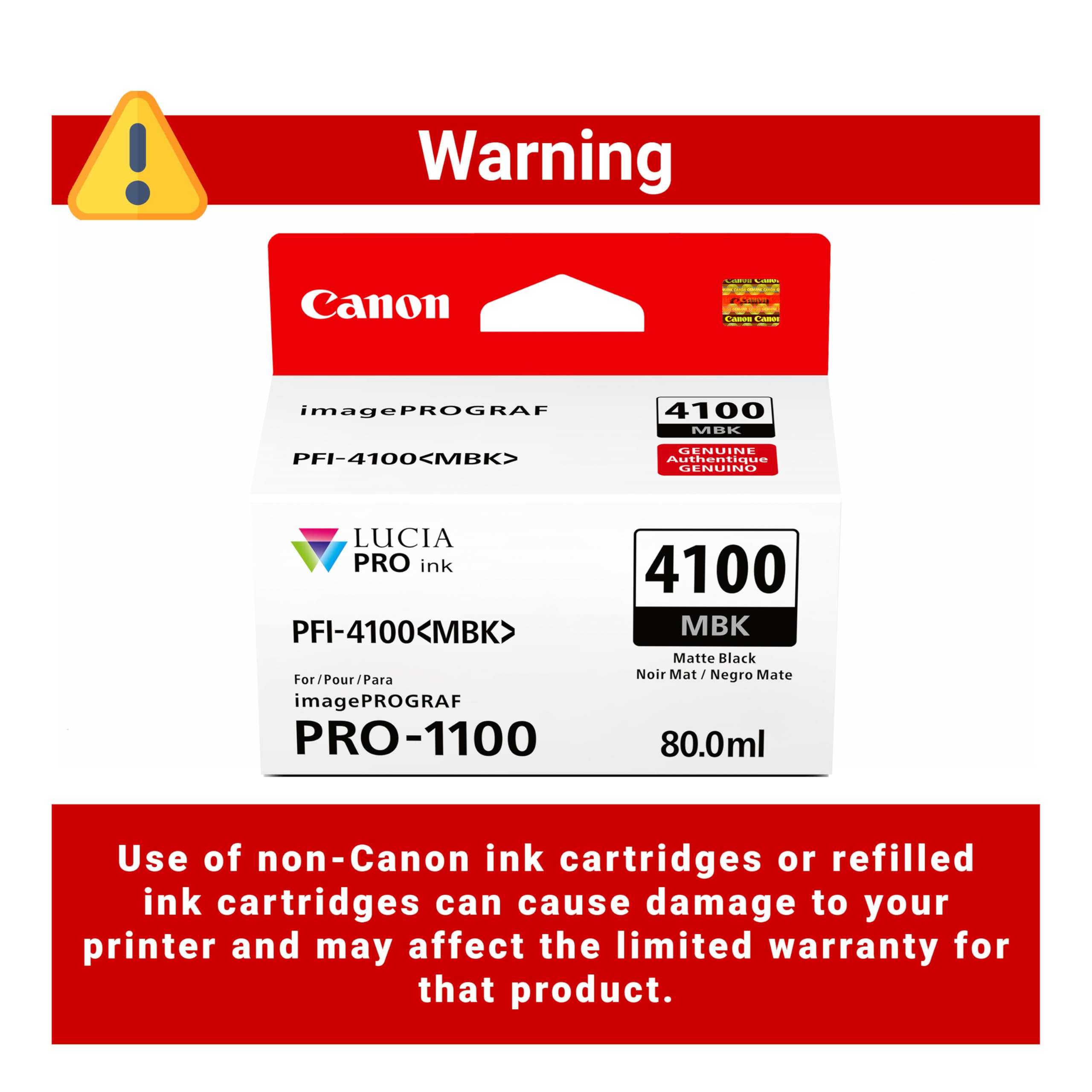 Amazon.co.jp: Canon PFI-4100 純正マットブラックインクタンク