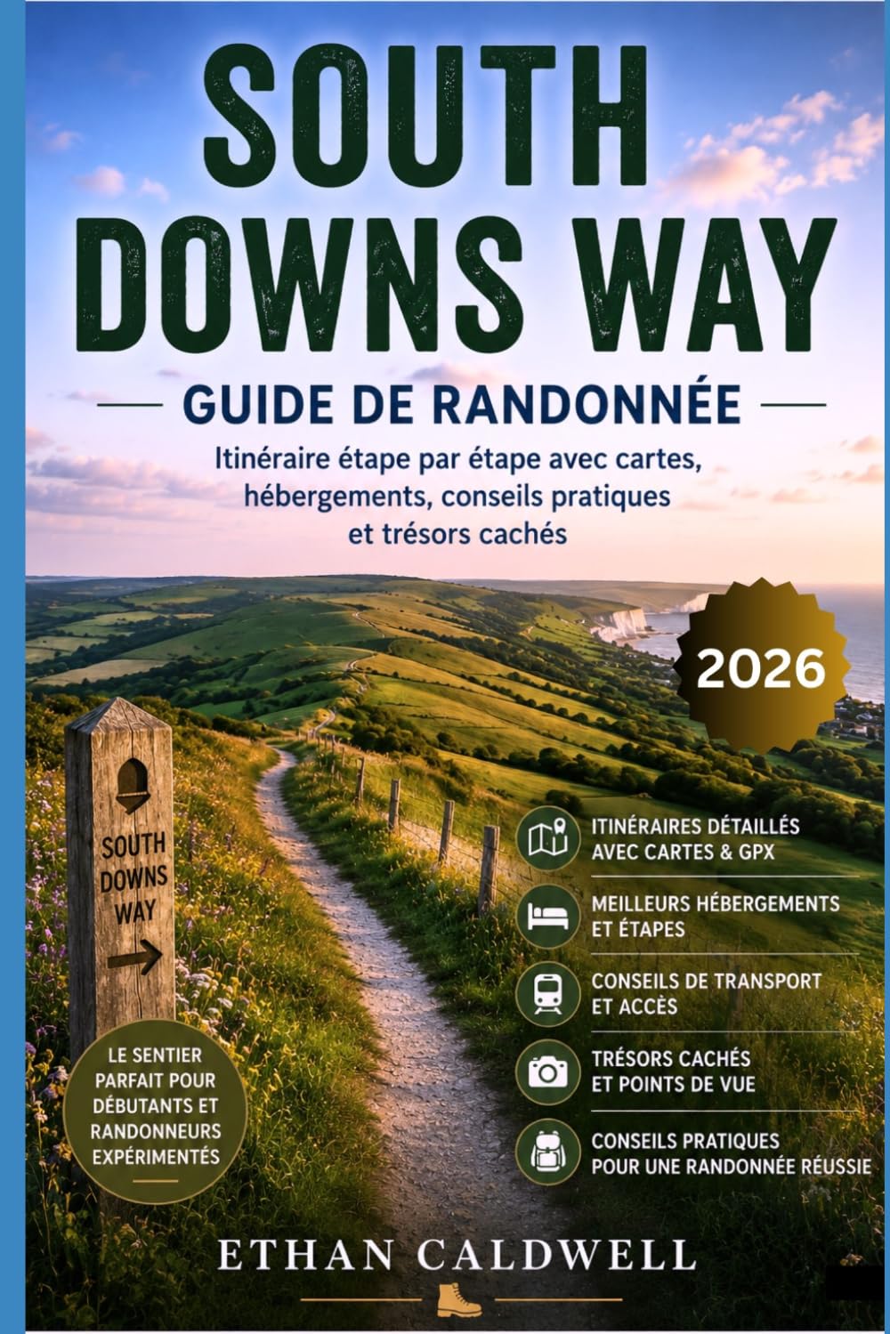 South Downs Way – Guide de randonnée: Itinéraire étape par étape avec cartes, hébergements, conseils pratiques et trésors cachés