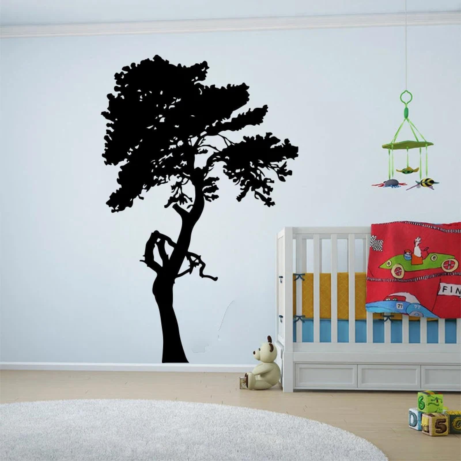 Large Tree Branches Natural wall Stickers Office Nursery Trees Jungle Stickers Bedroom Home Decor/Black