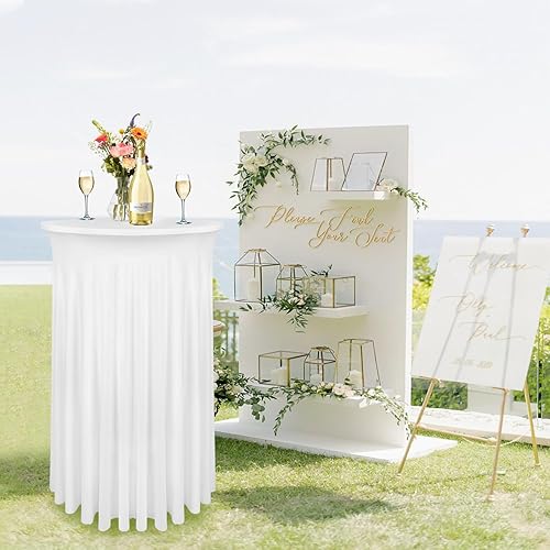 Miniatura 14 de Faldas de mesa negras para mesas rectangulares de 6 pies, funda de elastano para mesas de 6 pies, mantel elástico, lavable, resistente a