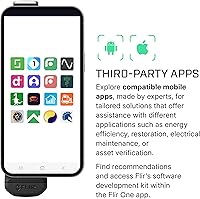Vista 6 de FLIR Edge Pro - Cámara térmica de imágenes inalámbrica Bluetooth para smartphones, compatible con todos los dispositivos iOS y Android, Super