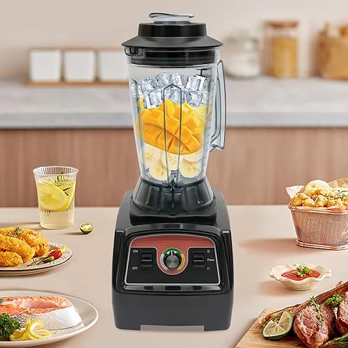 Miniatura 8 de Mezclador de procesador de alimentos comercial, 2800W 3.9L Mezclador de grado comercial resistente Juicer Procesador Máquina US STOCK
