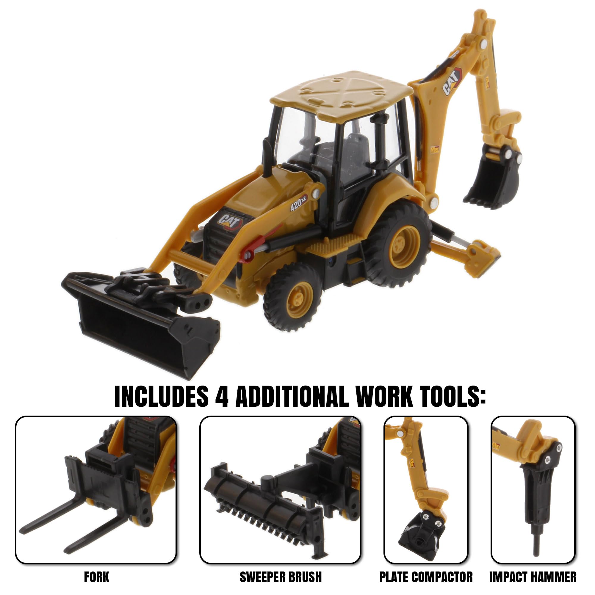 Caterpillar 模型セット ホイールローダー・バックホー・S1106 Amazon.com: Diecast Masters 1:64 Scale Caterpillar 420 XE Backhoe