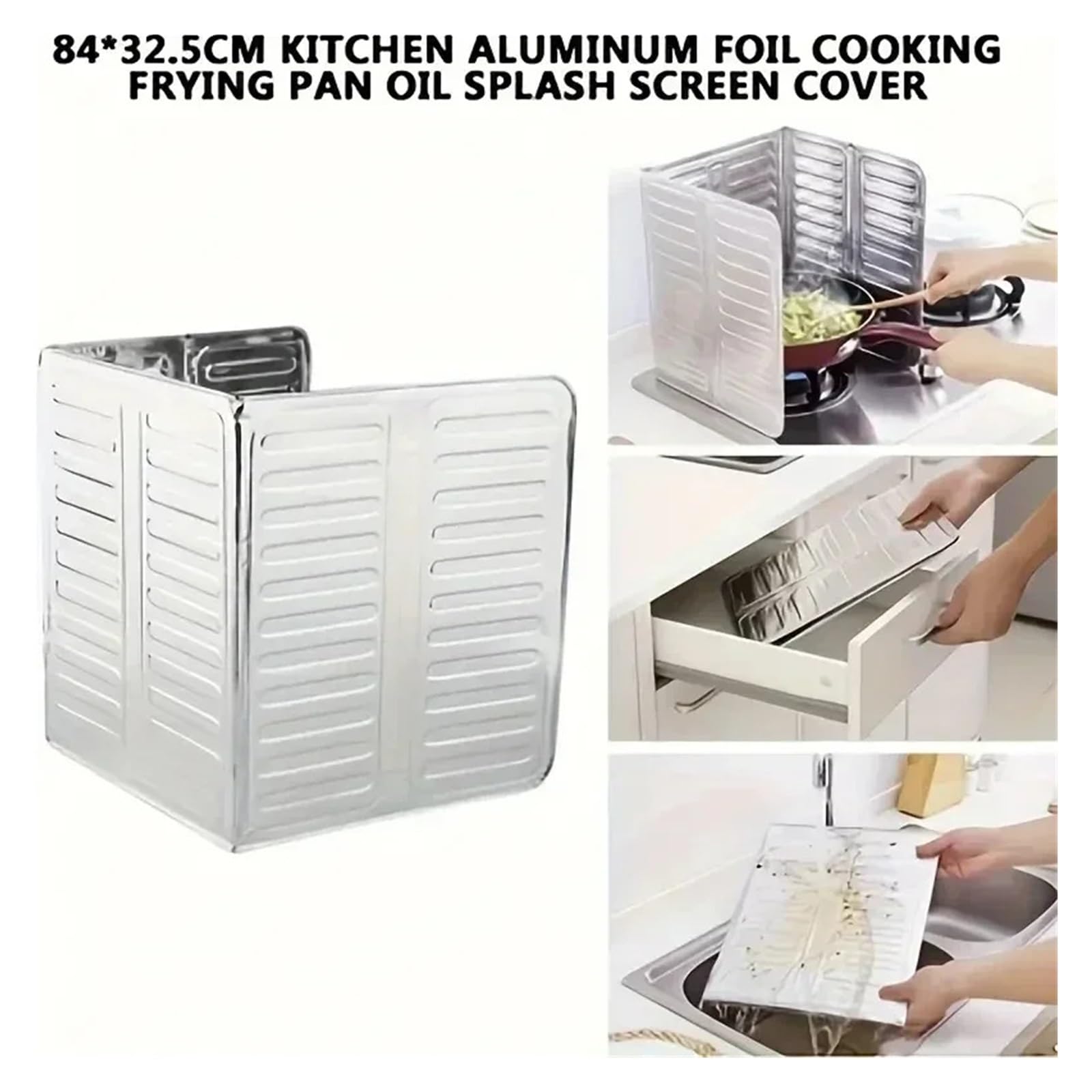 éClaboussures De Cuisine Pliable Piastra deflettore pieghevole for fornello a gas da cucina