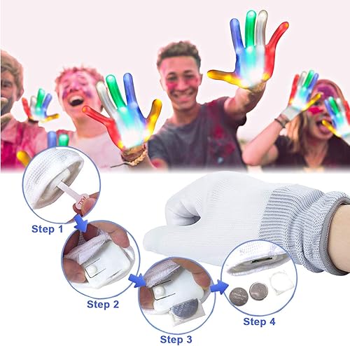 Miniatura 5 de Juguetes para adolescentes y niñas, guantes LED intermitentes, regalos novedosos para niños, los mejores regalos para niños de 6 a 15 años de edad,