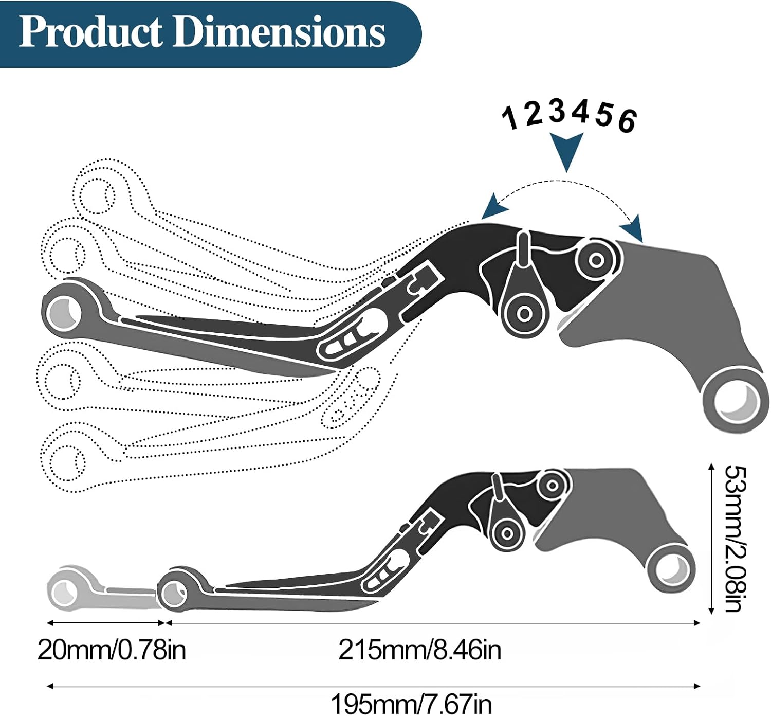 for Suzuki GSX-R 600 750(2006-2024) 1000R(2009-2024) GSX-R 1000(2005-2006) Motorcycle Brake and Clutch Lever Set Adjustable CNC Aluminum Replacement Clutch Levers(Black)