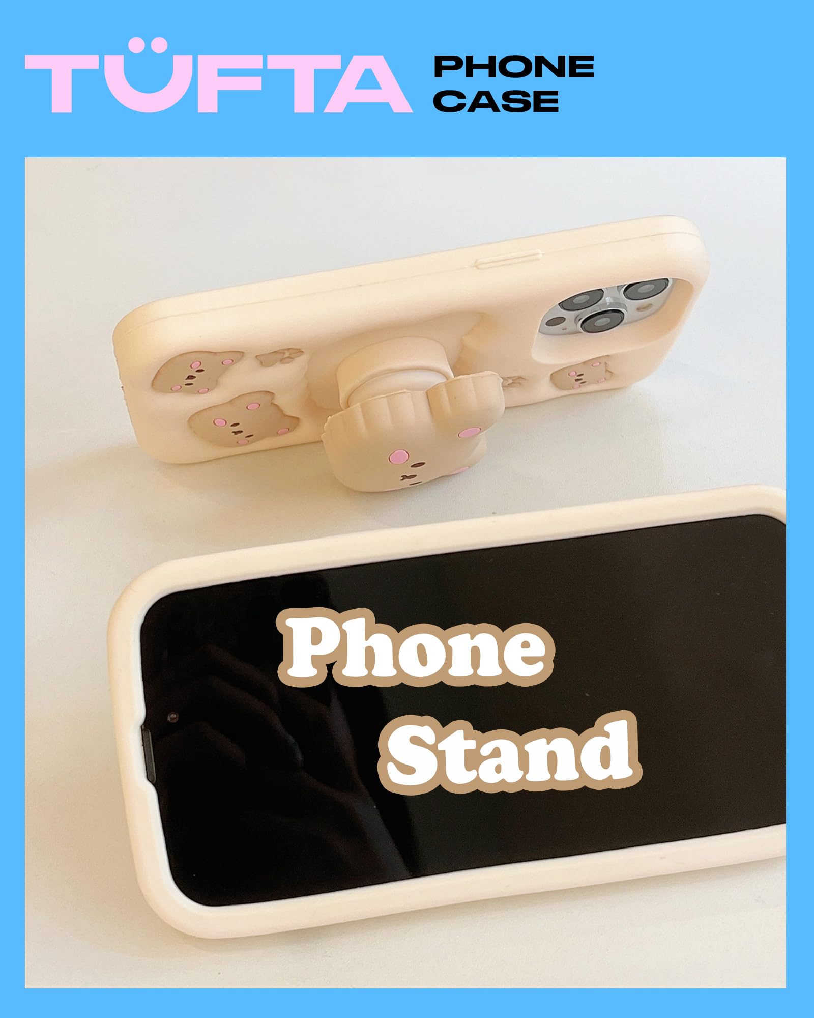 Amazon.com: TUFTA Kawaii 3D Teddy Bear Phone Case for iPhone 17