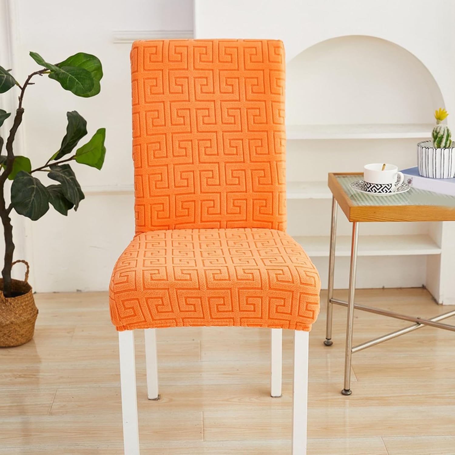 DLAWF] イスカバー 4枚セット チェアカバー カラー6 ストレッチ 北欧