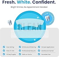 Vista 4 de Pro White Advanced - Tiras blanqueadoras de dientes con sabor a menta fresca, tiras blanqueadoras con 14 aplicaciones para un fácil uso diario