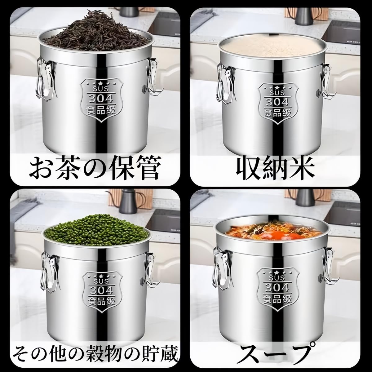 Amazon | 6-118L寸胴鍋 両手 ステンレス 蓋付き 業務用鍋 煮込み料理