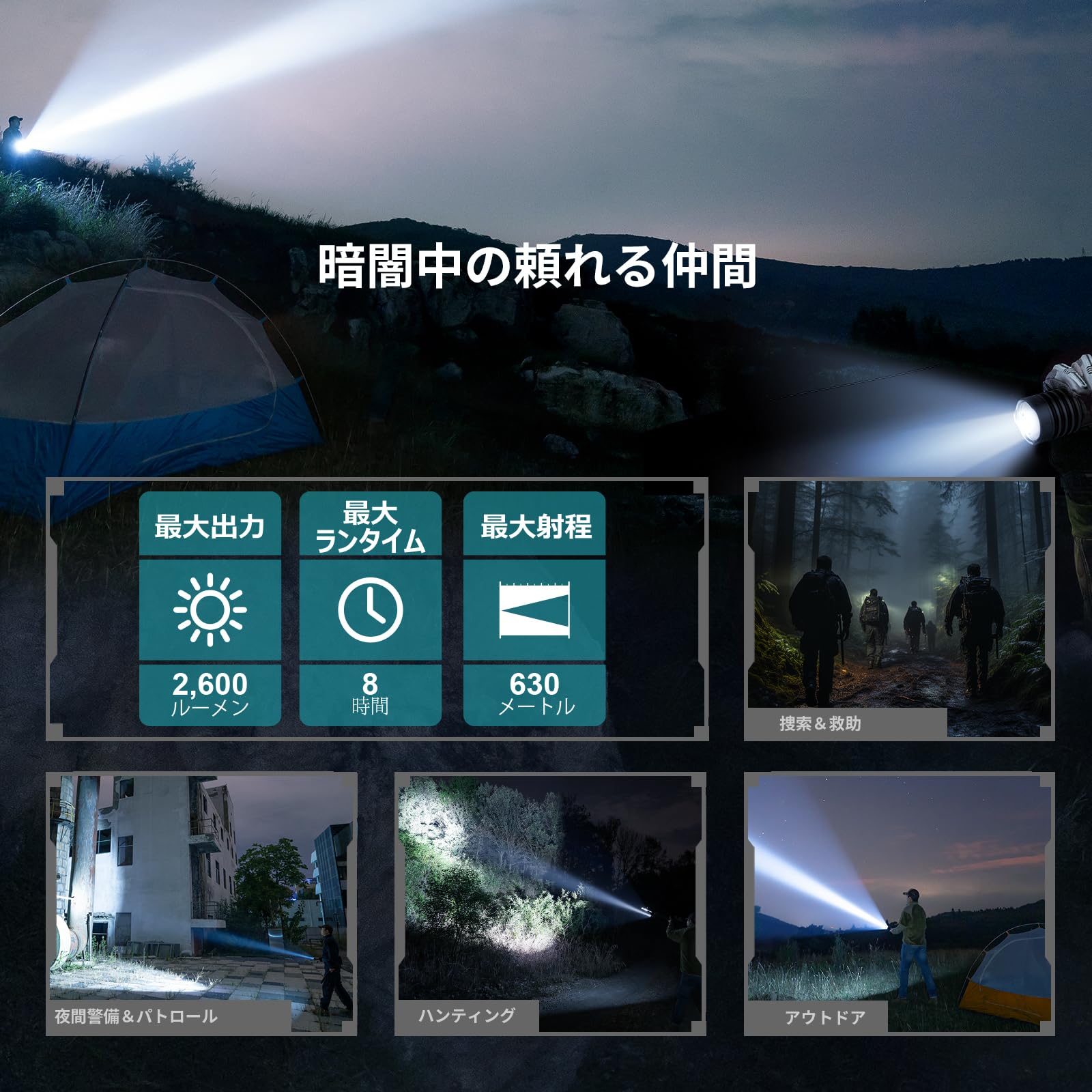Amazon.co.jp: OLIGHT(オーライト) WARRIOR X 4 懐中電灯 ledライト