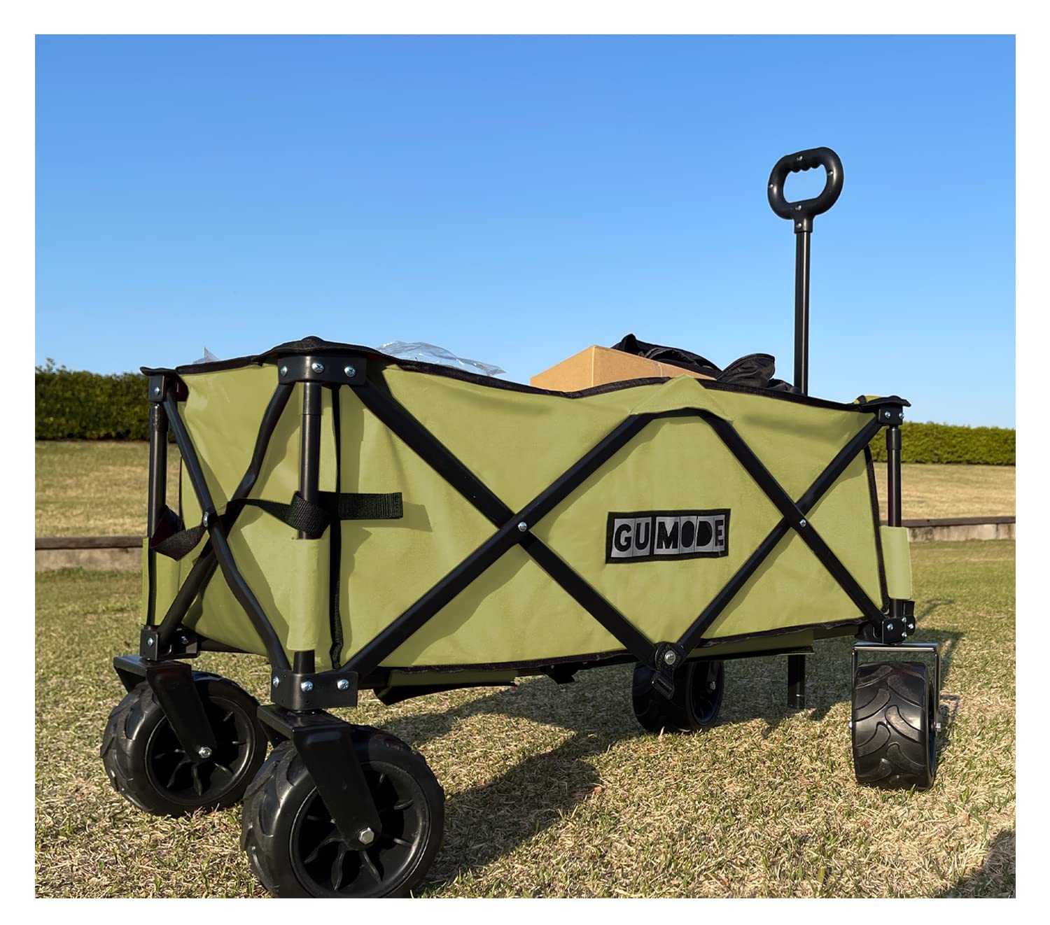 Amazon.co.jp: GU MODE アウトドアワゴン 耐荷重100kg BBQ キャリー
