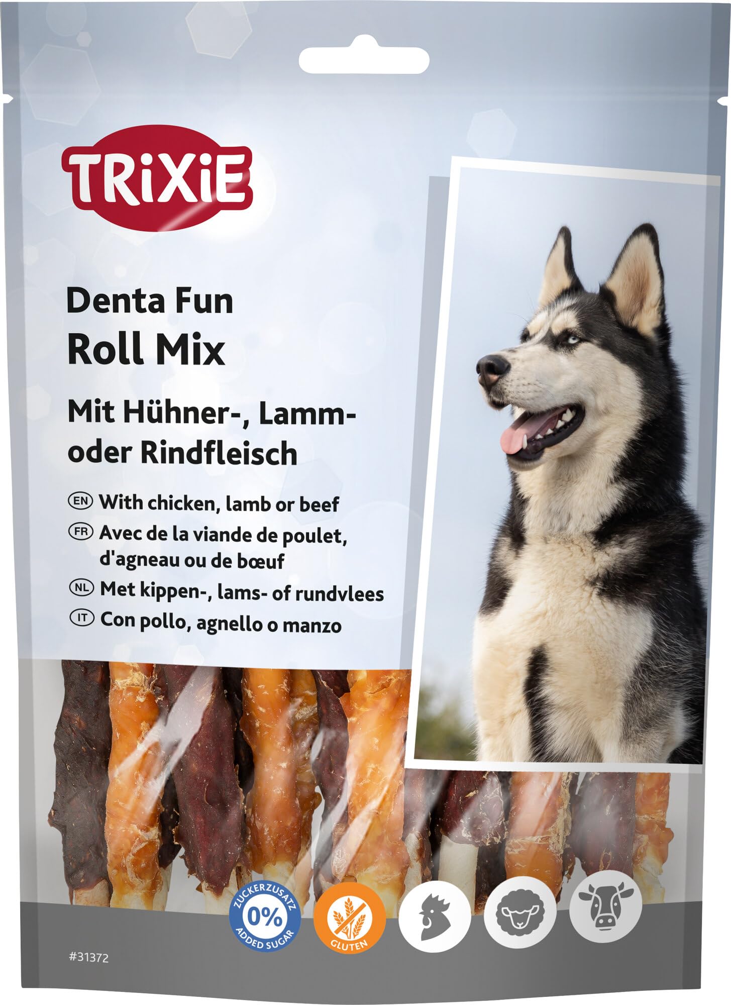 TRIXIE 31372 Denta Fun Chewing Roll Mix, 250 g