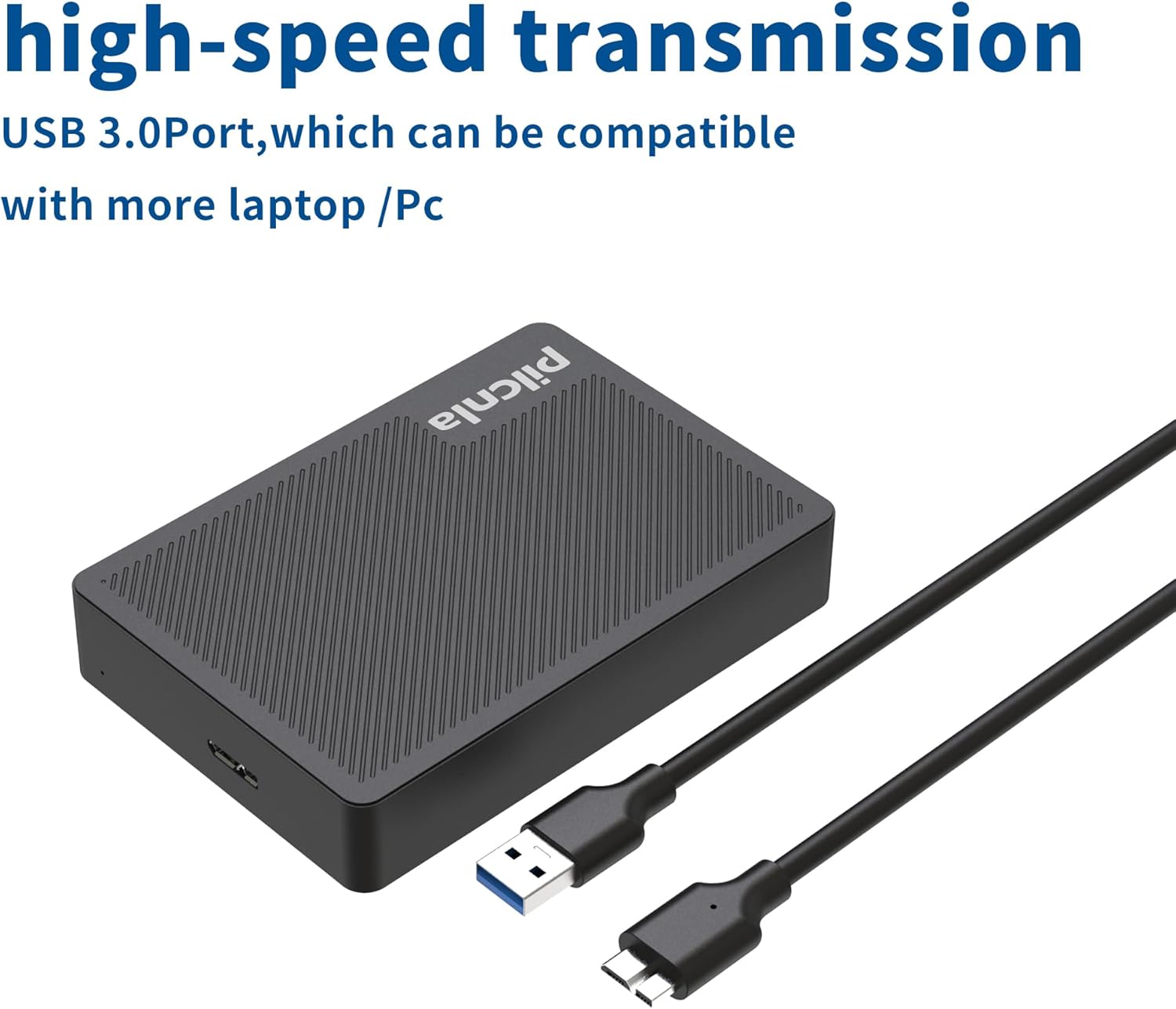 Ultra Slim Portable External Hard Drive USB3.0 HDD Storage for Xbox,PS4/5,PC,Desktop,Laptop,MacBook,Chromebook (HDD1.2-1TB)