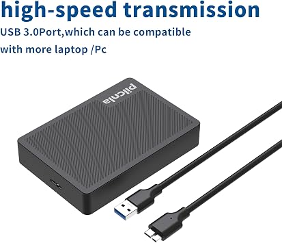 Ultra Slim Portable External Hard Drive 1TB USB3.0 HDD Storage for Xbox One X/S, Xbox 360, PS4, PC, Desktop, Laptop, MacBook, Chromebook