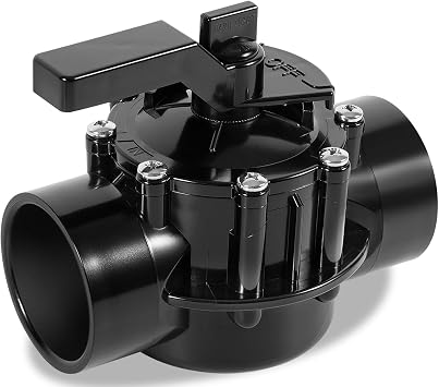 2-Port 2 to 2-1/2-Inch Positive Seal NeverLube Valve, 170 GPM Flow, Suitable for Jandy 4716 Positive Seal NeverLube Valve, 2" & 2-1/2" PVC Pipe