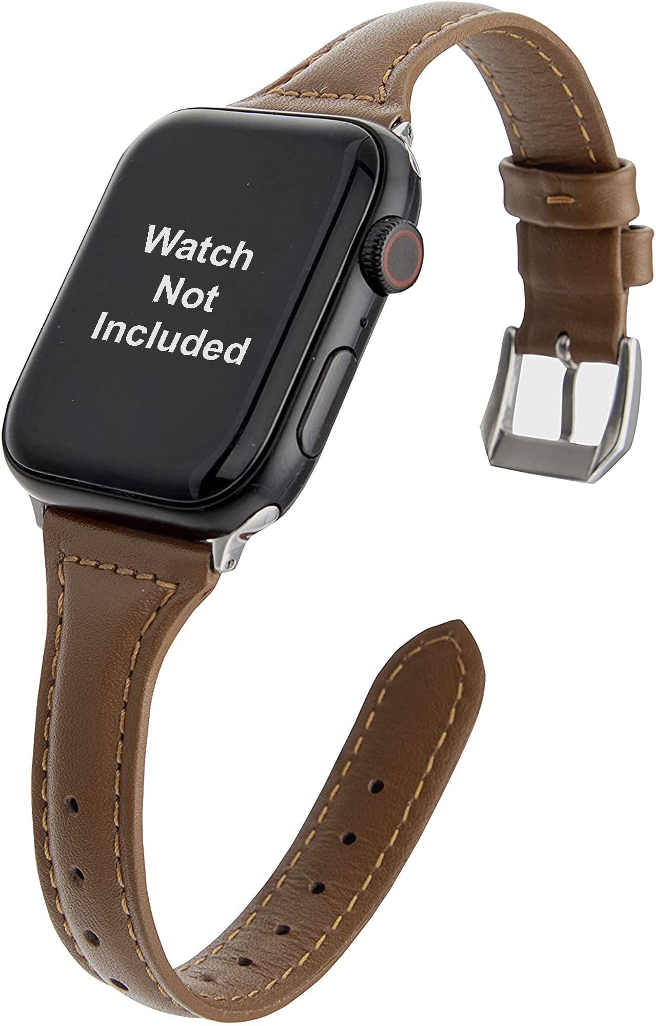 Zitel® Leather Bands Compatible with Apple Watch Strap for Women Girls for Series 10 42mm, 41mm 40mm Series 9|8|7|6|5|4|3|2|1|SE2, Top Grain Slim Leather Straps (B09KWVK88L) Amazon Price History, Amazon Price Tracker