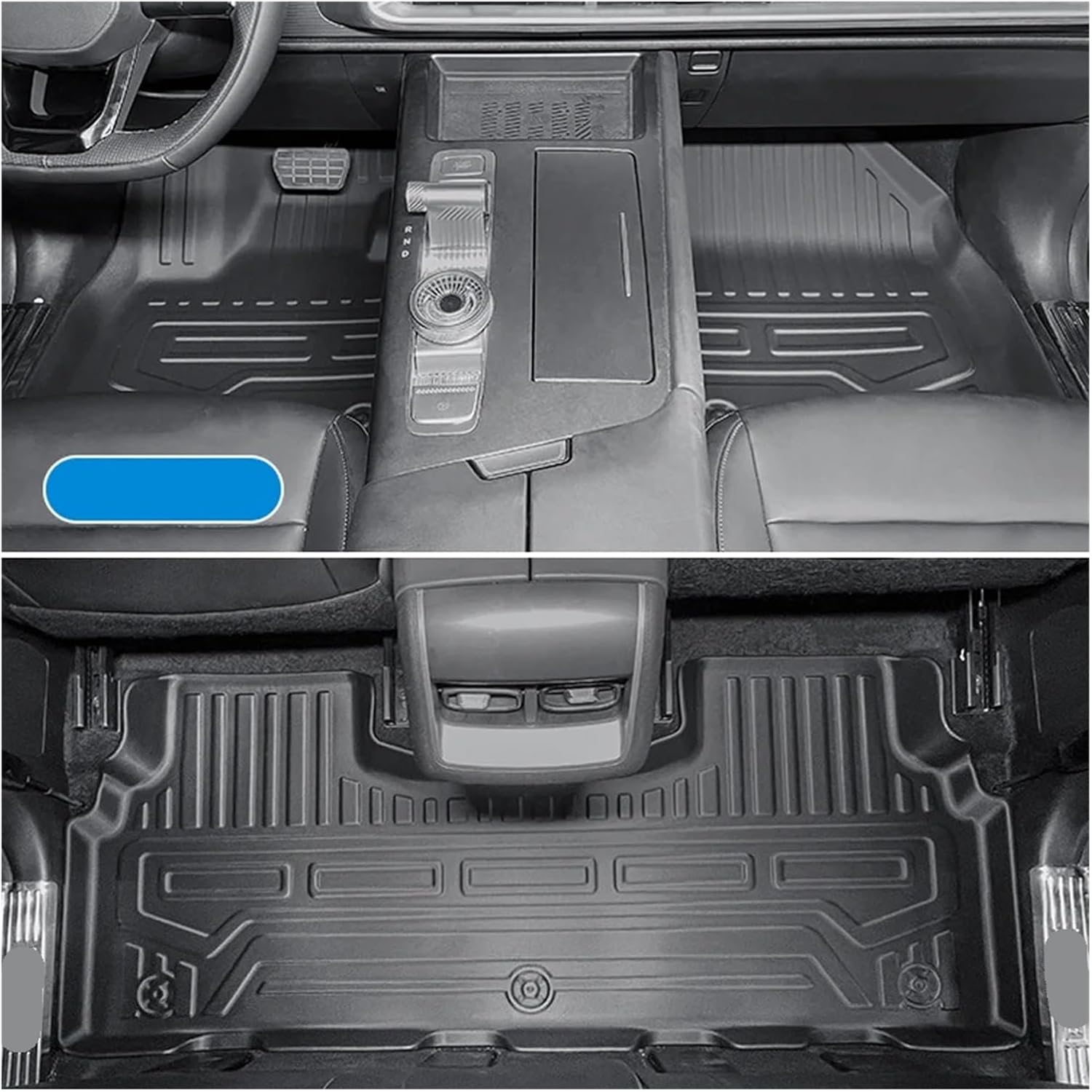 Car Floor Mat Trunk Pad Compatible for Beijing BAIC BJ30 Carpet TPE Cargo Liner All Weather Mats Backrest(3PC Floor Mat)