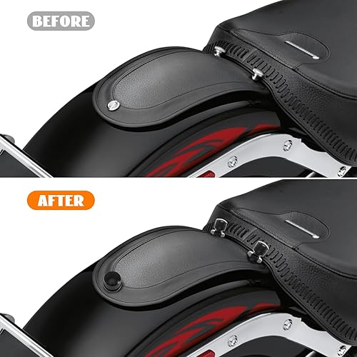 Miniatura 5 de 3 tornillos de acero inoxidable moleteados para asiento trasero con tuerca de montaje de asiento individual de 14 "-20 roscas, patrón de calavera