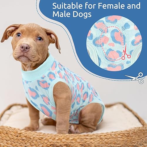 Miniatura 17 de SAWMONG Traje de recuperación para perros después de la cirugía, traje de recuperación para perros esterilización quirúrgica para perras, mameluco