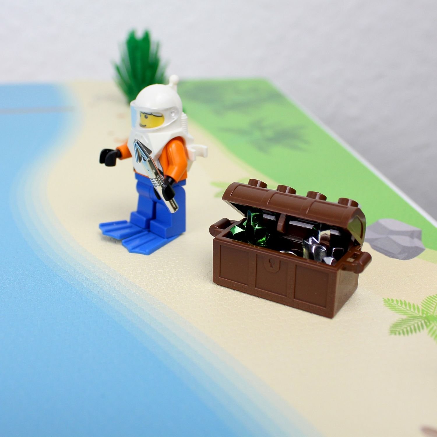 Spielfolie/Möbelfolie für IKEA TROFAST Hafen Wasserwelt Aufkleber Kinderzimmer Spieltisch (Möbel Nicht inklusive)