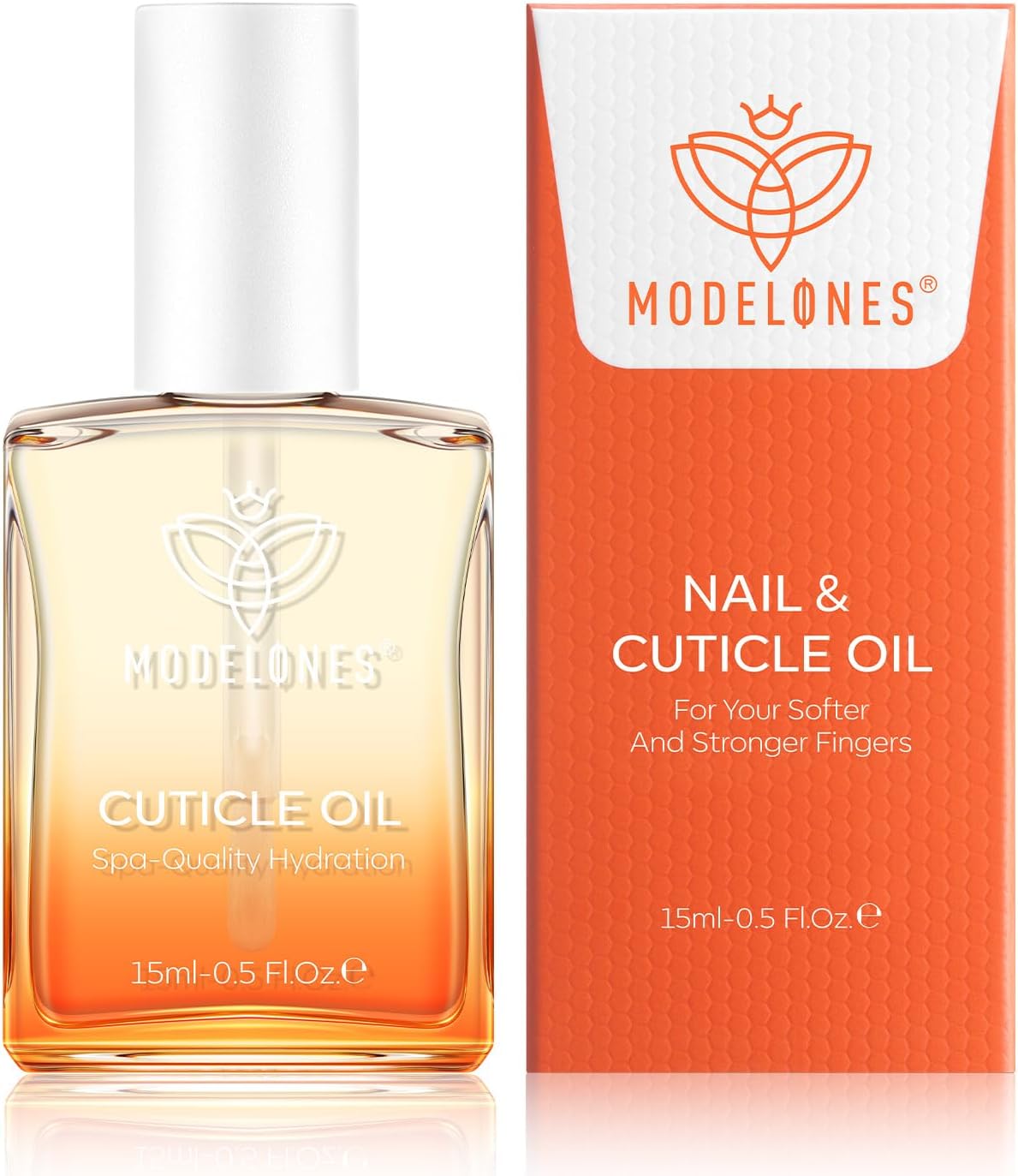 Modelones Nagelolie Nagelriemolie 15ML Nagelverzorgingsolie voor nagels en nagelriemen, verzorging voor beschadigde nagelriemen Bevat vitamine E & A en verzorgingsolie voor het voeden van de huid