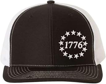 1776 Betsy Ross Hat | Custom Richardson 112 | 13 Star Flag | Custom Embroidered 2nd Amendment Hat