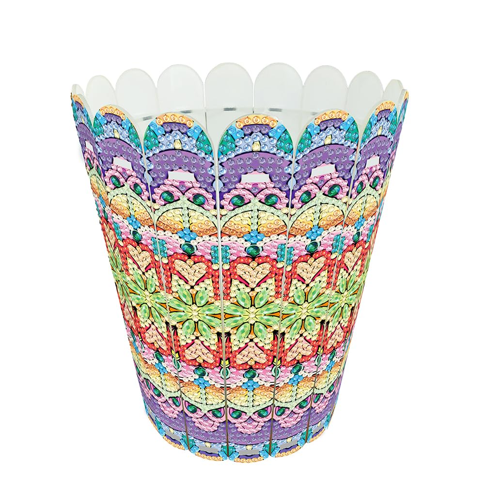 Fiorky Vase Flowers Diamond Art Kit, 5D Stand Up Diamond Painting Tabletop Ornaments Kit Aesthetic DIY Decors Exquisite Desktop Flower Arrangement Vase Bedroom Table Home Office Decor