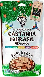 Castanha-do-Pará 125g Inteira – Rica em Selênio e Proteína Vegetal – Vegana, Kosher, Sem Glúten – Colhida na Floresta Amazônica – Floresta em Pé