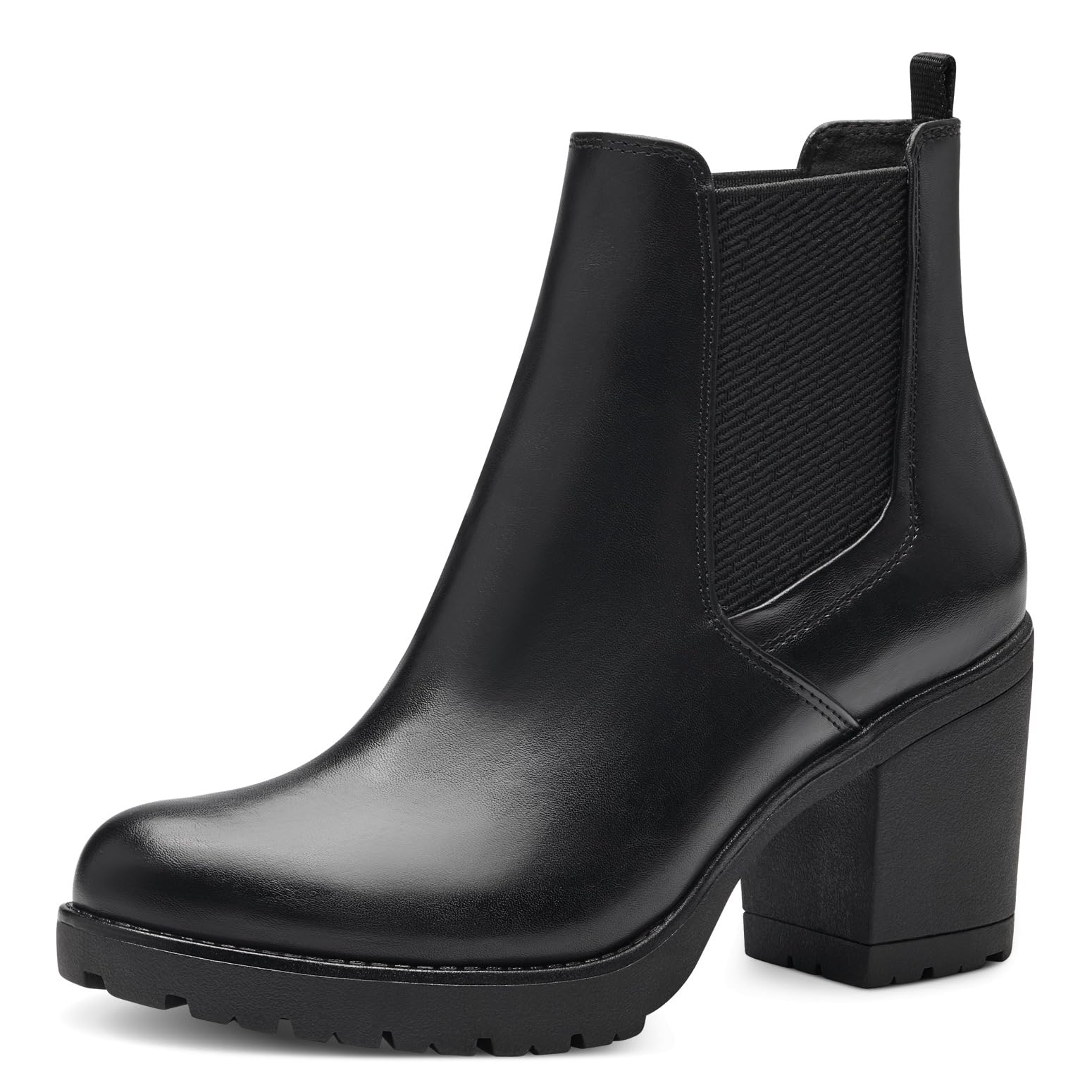 MARCO TOZZI Chelsea Boots da Donna con Tacco Largo Vegani