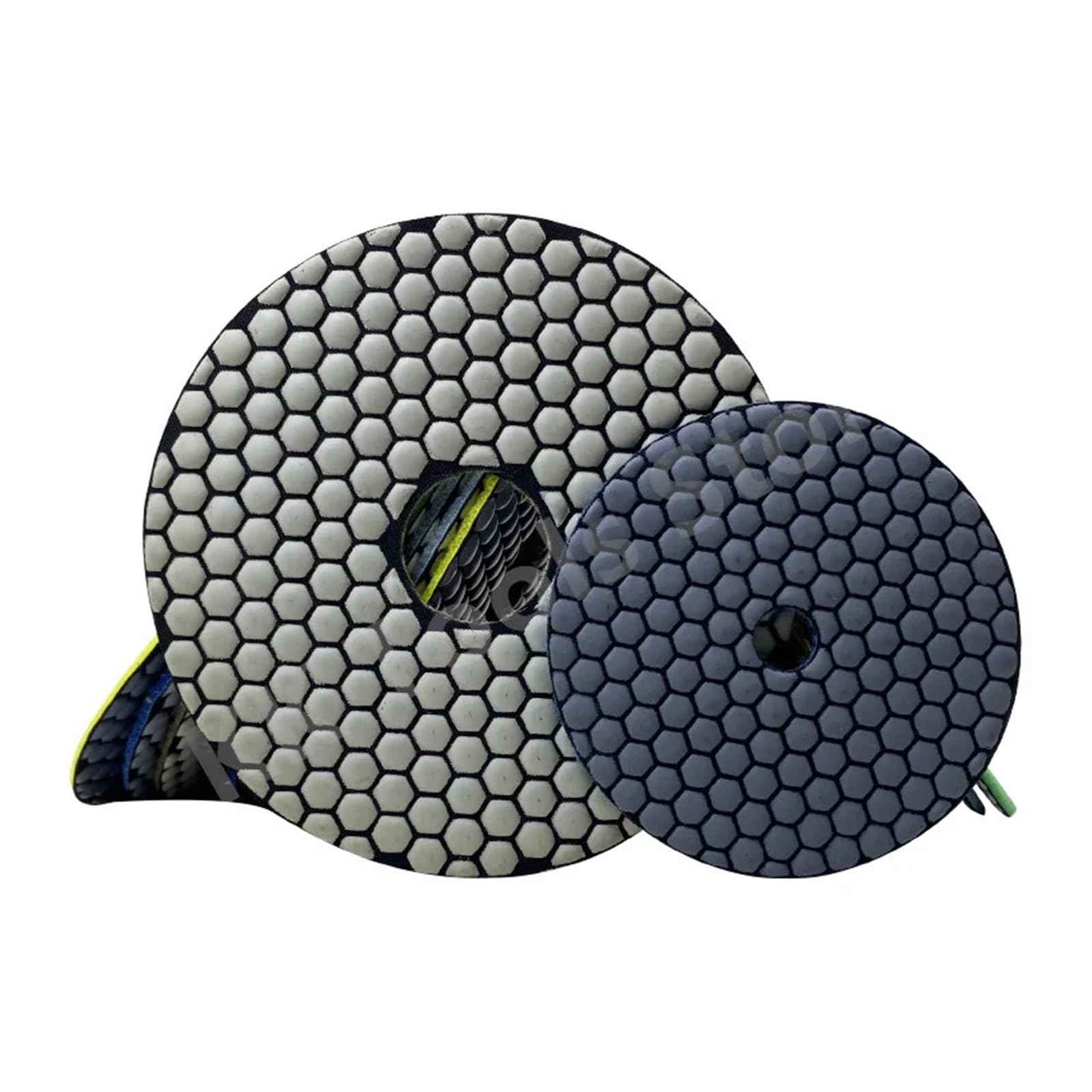 ("en": 7 almohadillas de pulido de diamante seco de 125 mm y 180 mm para limpieza y pulidora de mármol discos de lijado de 7 pulgadas)