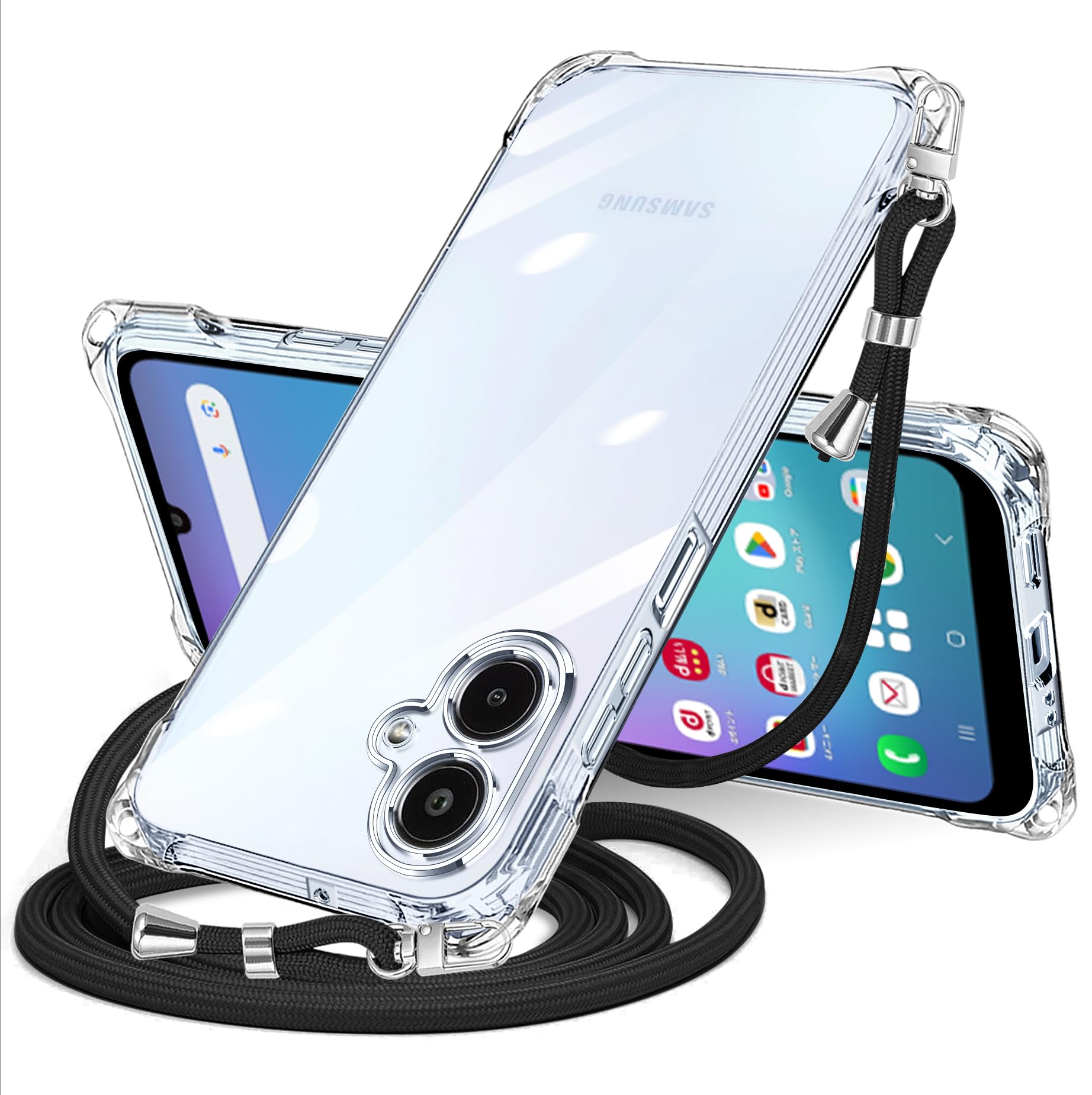 Amazon.co.jp: Galaxy A25 5G 用 ケース クリア ショルダー SC