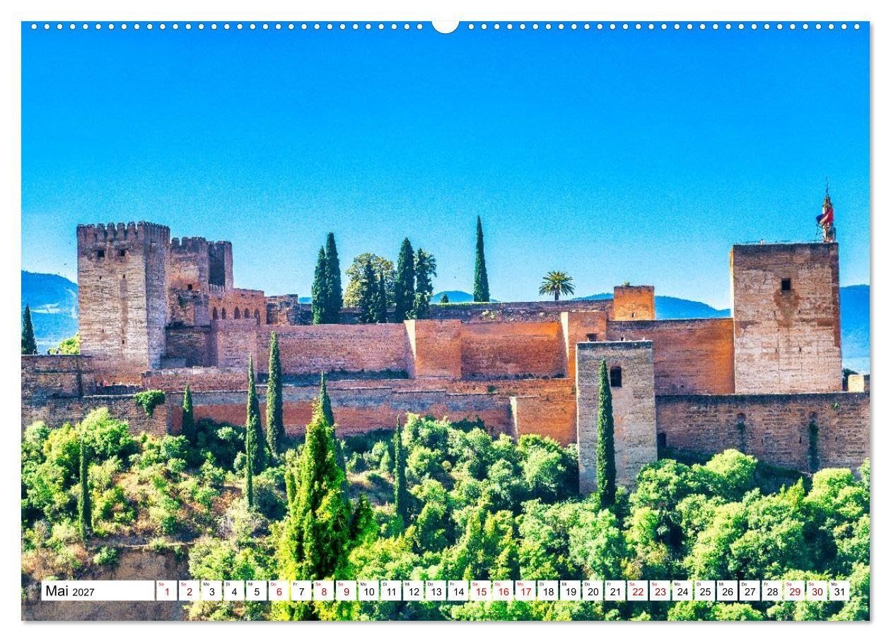 Sonniges Andalusien (hochwertiger Premium Wandkalender 2027 DIN A2 quer), Kunstdruck in Hochglanz: Andalusien besitzt eine lange und interessante ... und beeindruckende Natur. (CALVENDO Orte)