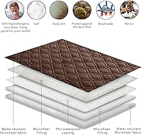 Vista 200 de Ameritex - Manta impermeable para cama de perro, manta reversible para muebles, cama, sofá