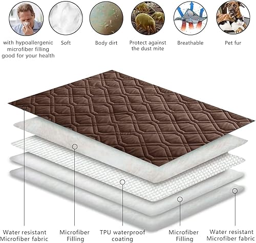 Miniatura 200 de Ameritex - Manta impermeable para cama de perro, manta reversible para muebles, cama, sofá