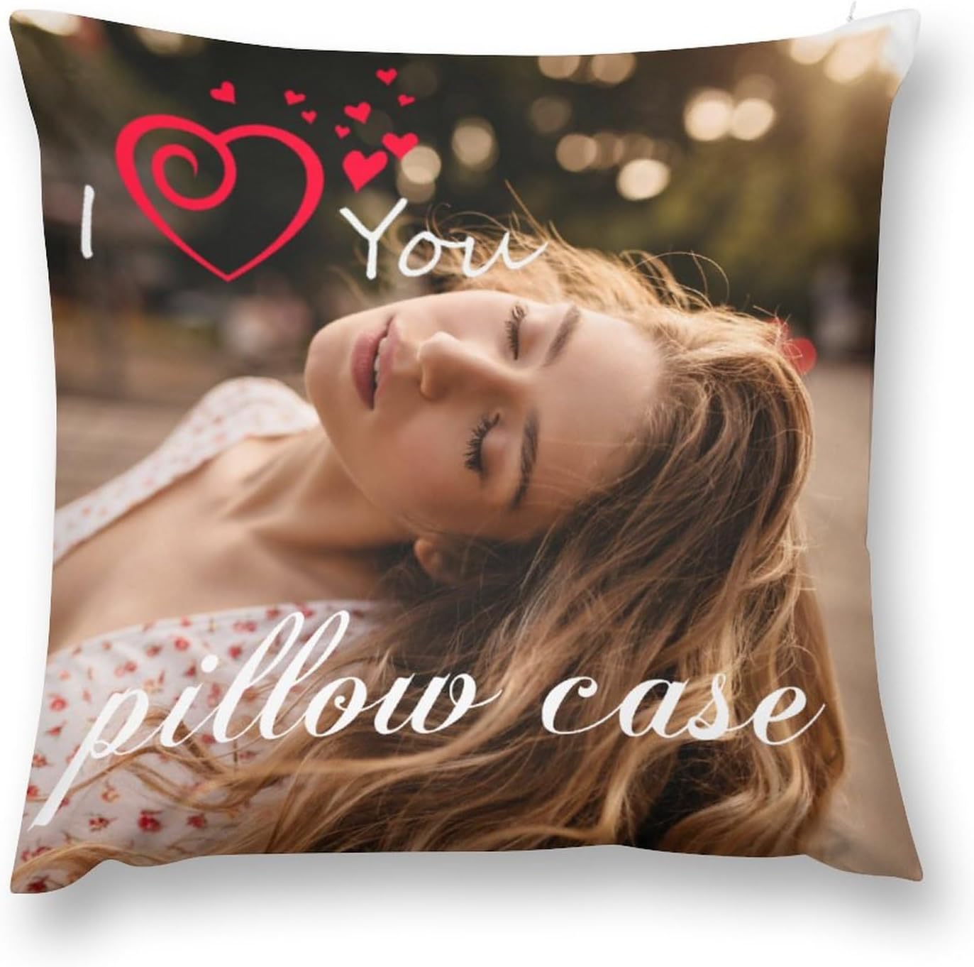 Custom Pillow Case with Picture Text Logo Customized Photo